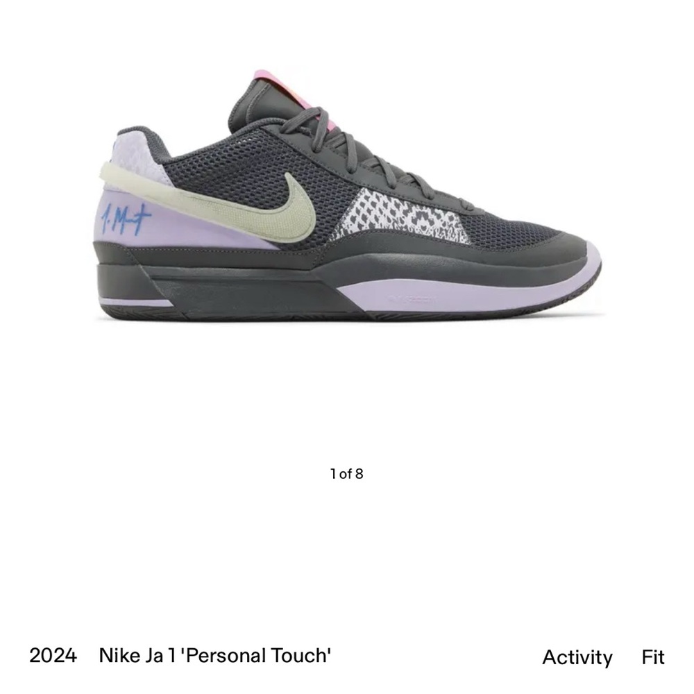 Nike Ja 1 Sneakers - Gray and light purple